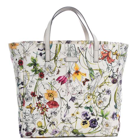 gucci floral tote